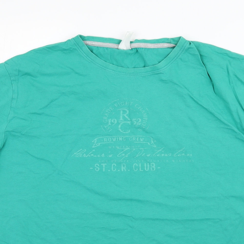 Avenue Mens Green    T-Shirt Size L