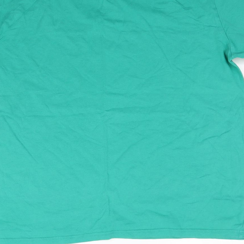 Avenue Mens Green    T-Shirt Size L