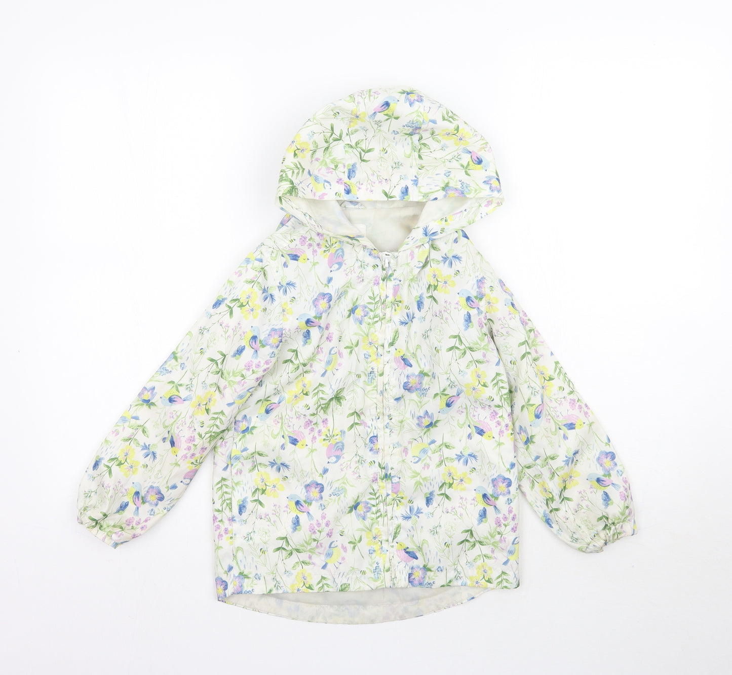 TU Girls Multicoloured Flecked  Rain Coat Coat Size 5-6 Years