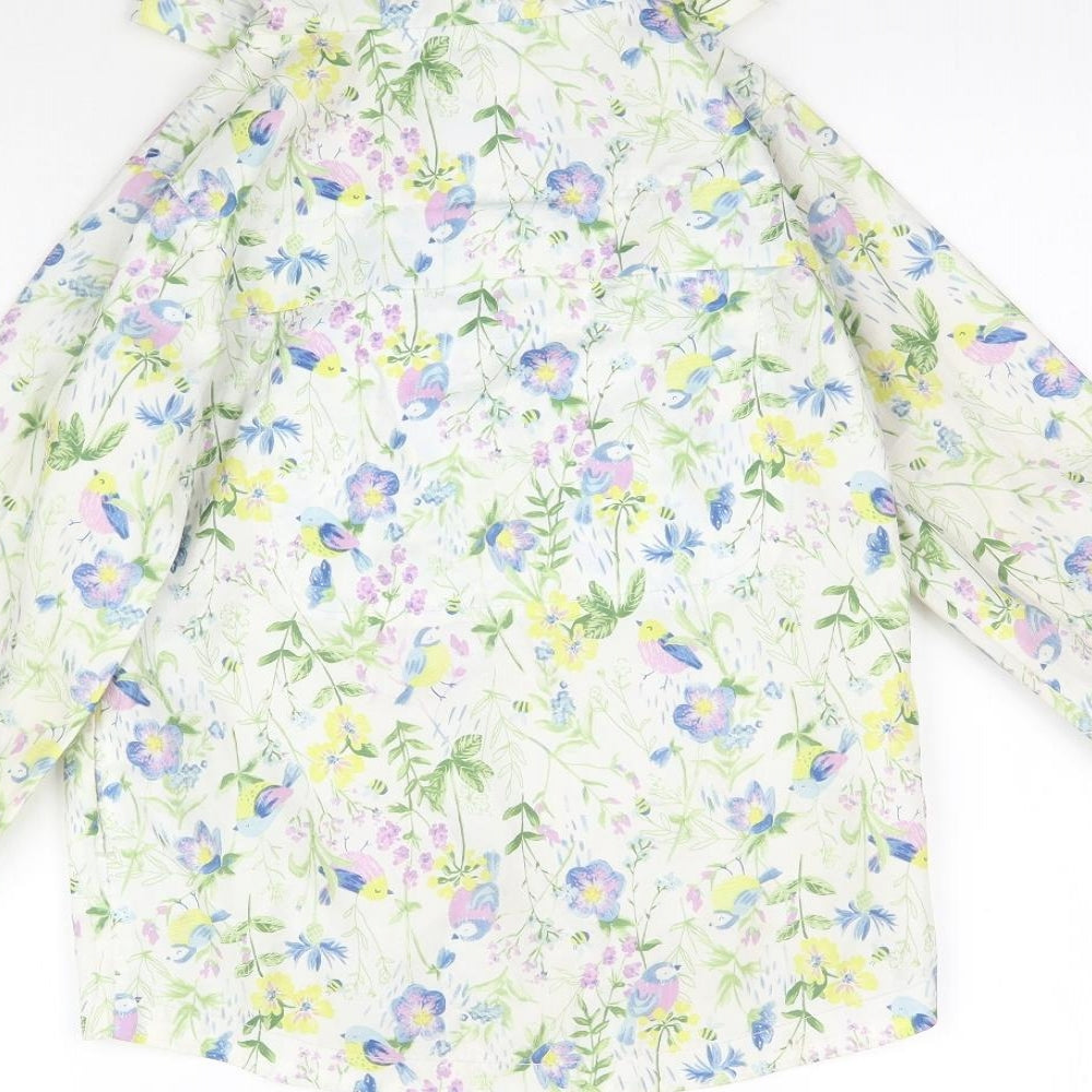 TU Girls Multicoloured Flecked  Rain Coat Coat Size 5-6 Years