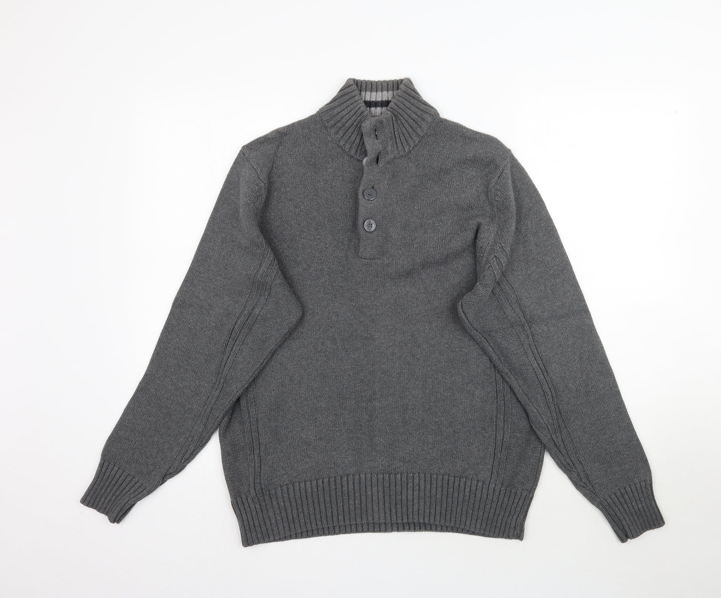Marks and Spencer Mens Grey  Knit Pullover Jumper Size M