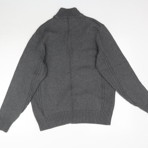 Marks and Spencer Mens Grey  Knit Pullover Jumper Size M