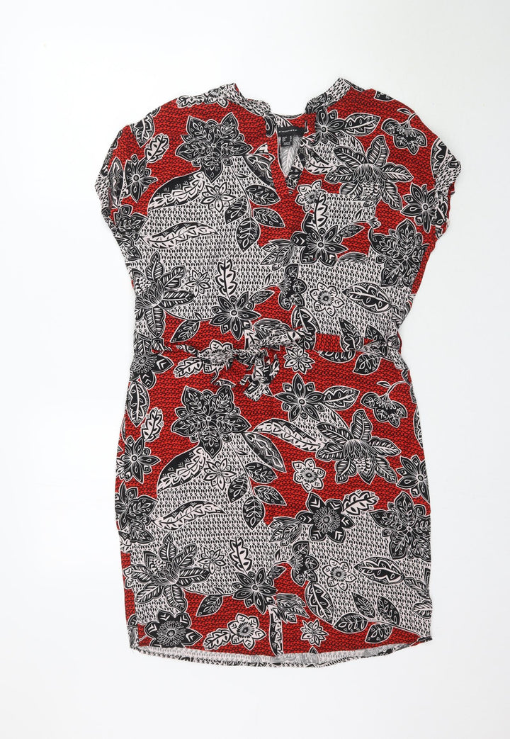 Atmosphere Womens Multicoloured Floral A-Line Size 10