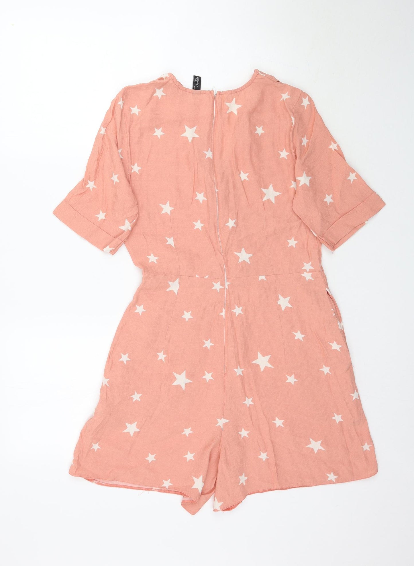 Nobody's Child Womens Pink   Playsuit One-Piece Size 10 L4 in - Star Pattern