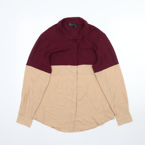 ASOS Womens Multicoloured   Basic Button-Up Size 10