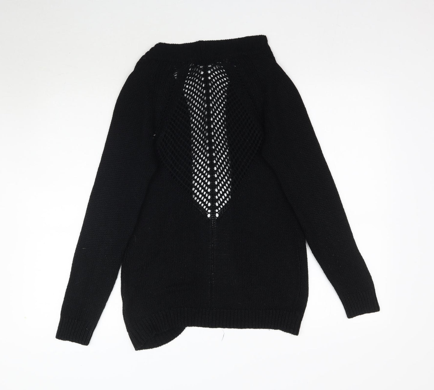 Select Womens Black  Knit Cardigan Jumper Size 8