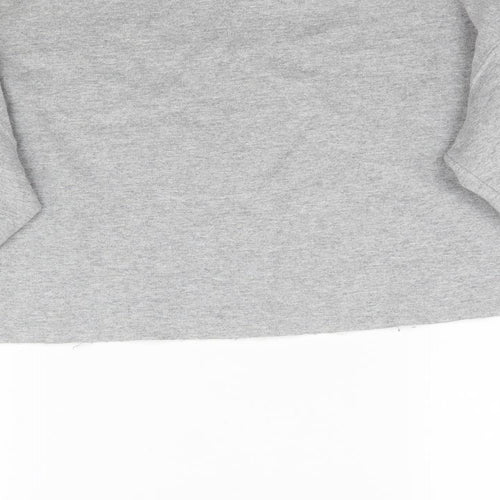 Topshop Womens Grey   Pullover Sweatshirt Size M  - Cropped Amour