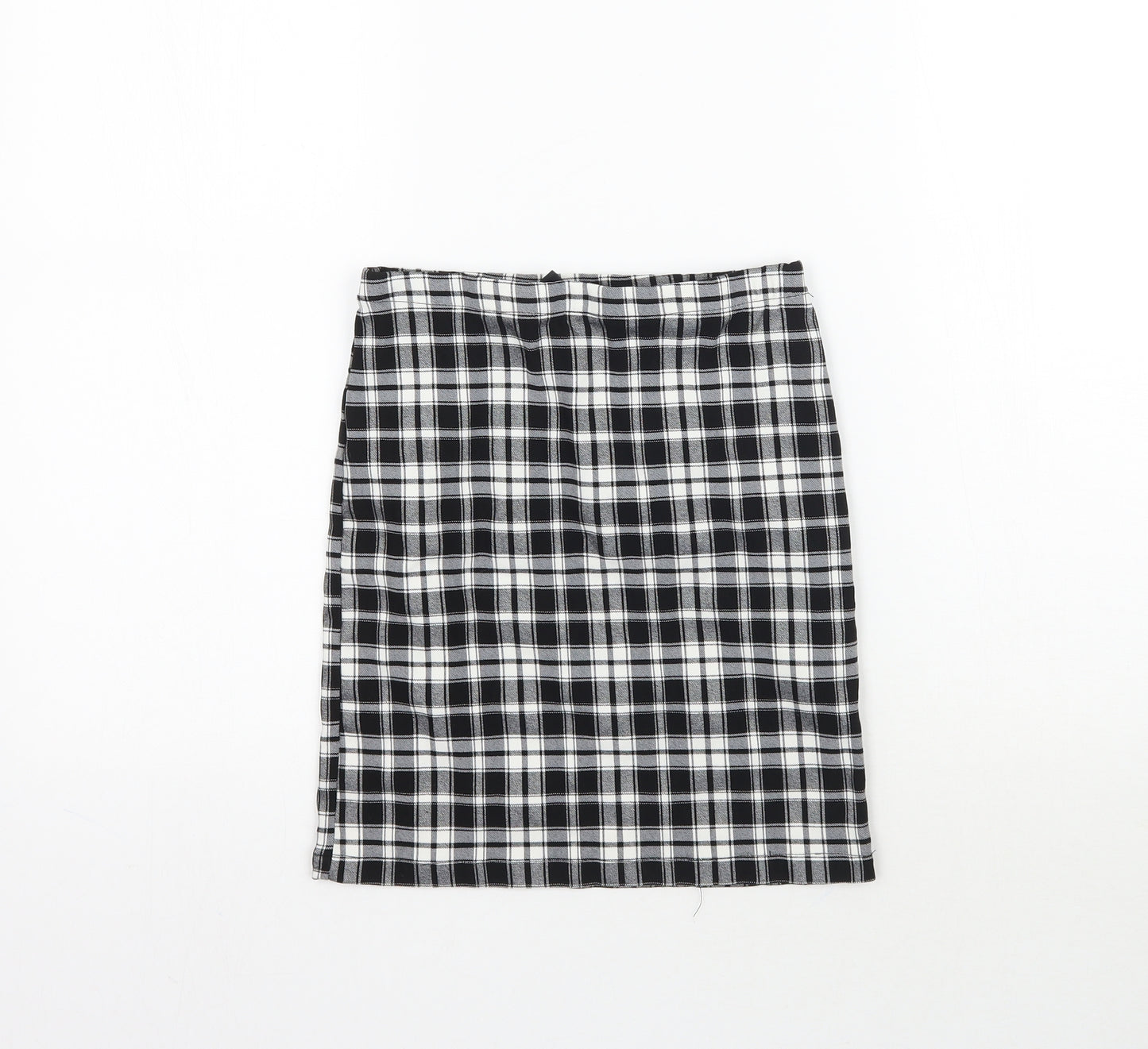 New Look Girls Black Plaid  Straight & Pencil Skirt Size 12 Years - 915 Generation