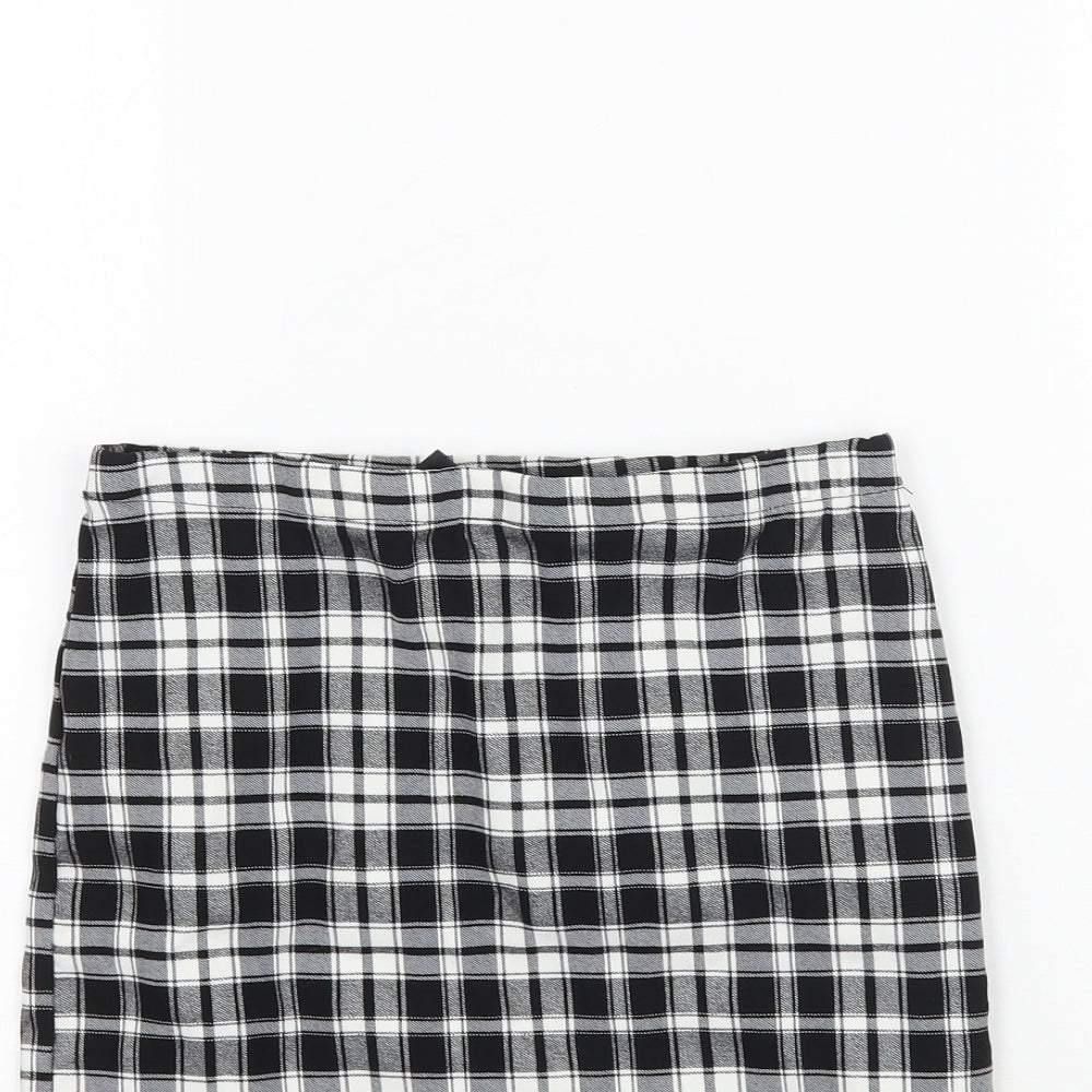 New Look Girls Black Plaid  Straight & Pencil Skirt Size 12 Years - 915 Generation