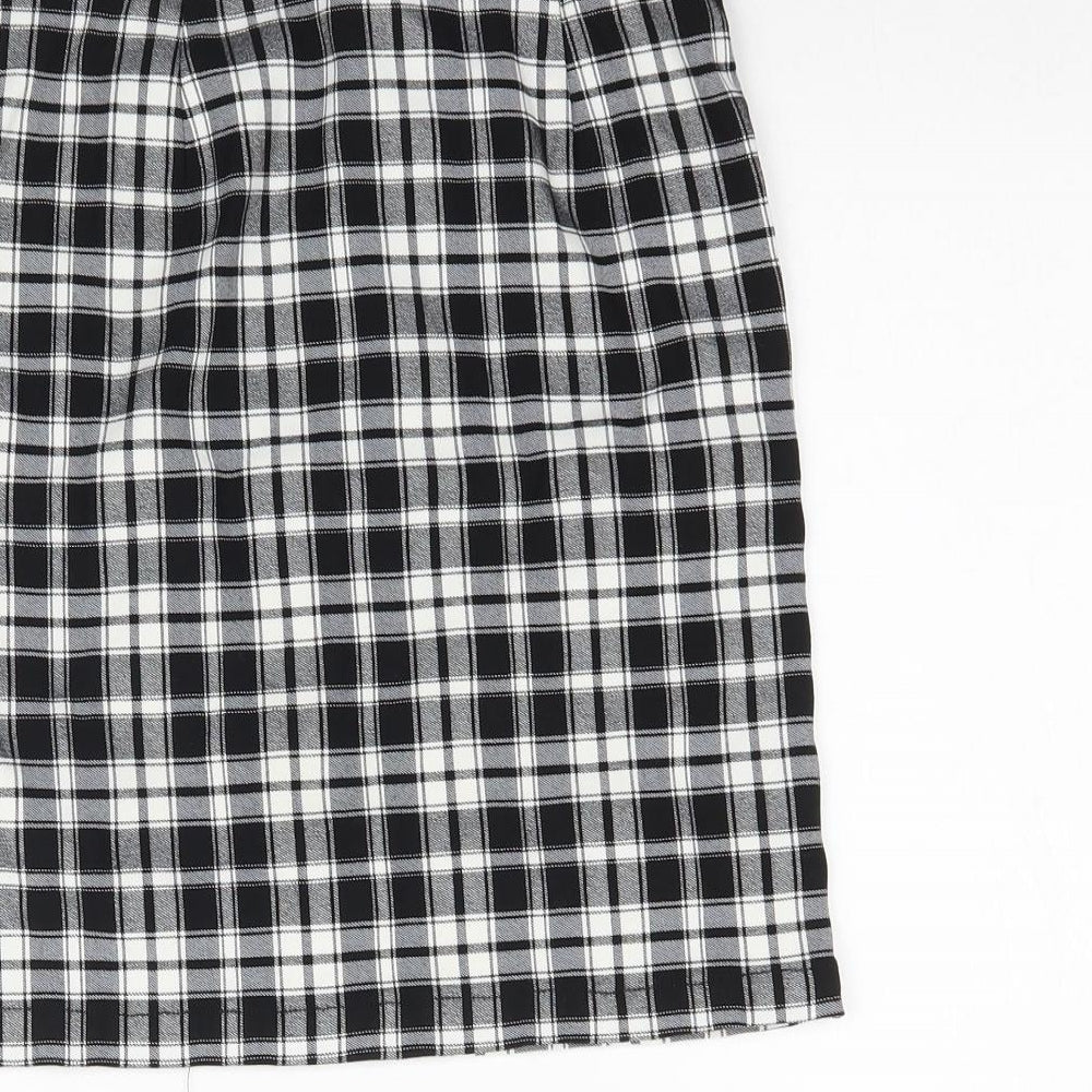 New Look Girls Black Plaid  Straight & Pencil Skirt Size 12 Years - 915 Generation
