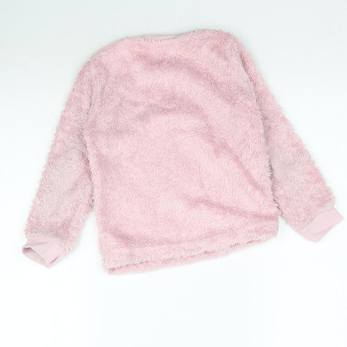 George Girls Pink   Top Pyjama Top Size 5-6 Years  - Fluffy Penguin