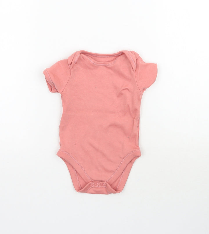 George Girls Pink Babygrow One-Piece Size 9-12 Months
