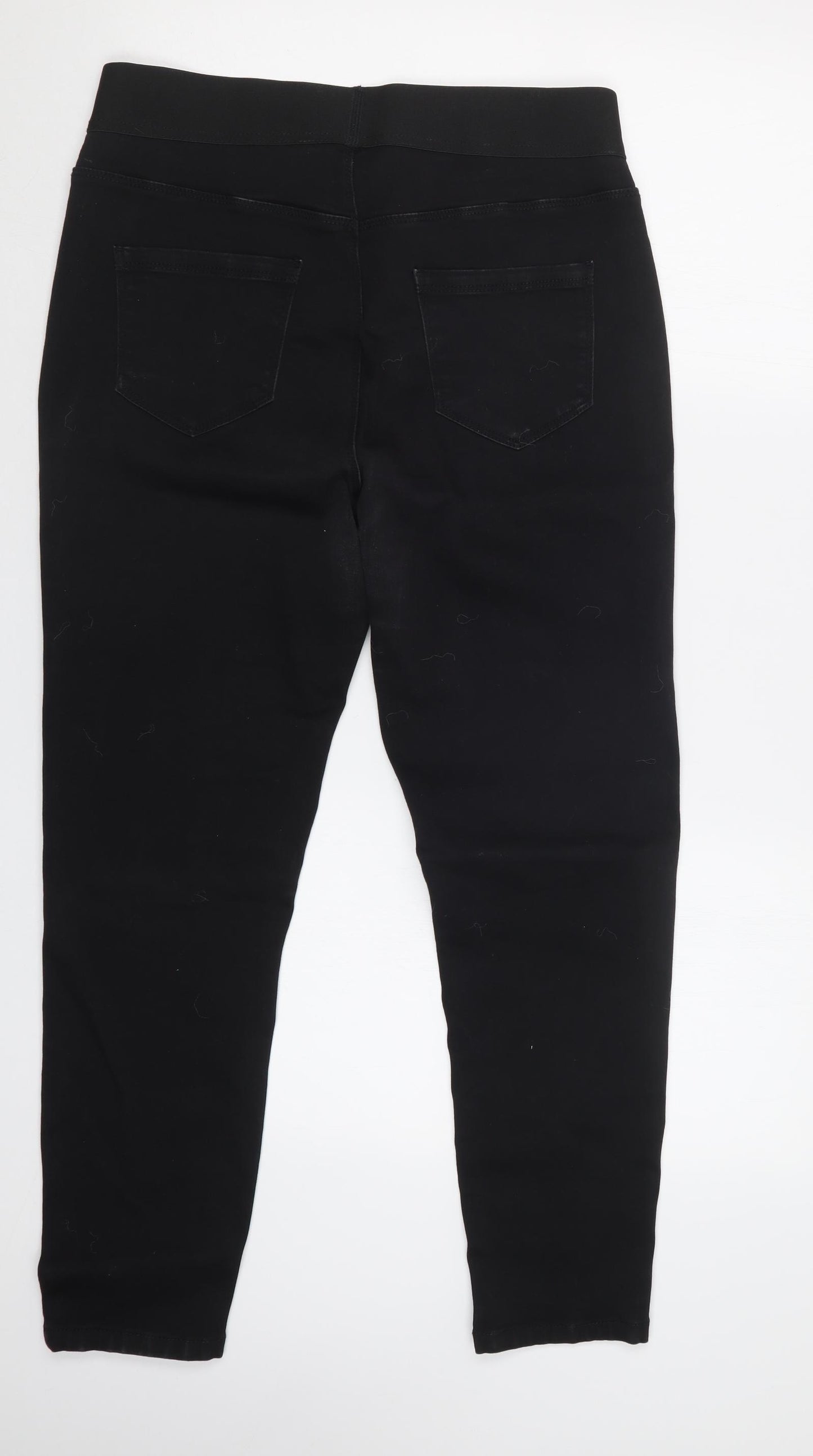 Preworn Womens Black  Denim Jegging Jeans Size 16 L26 in