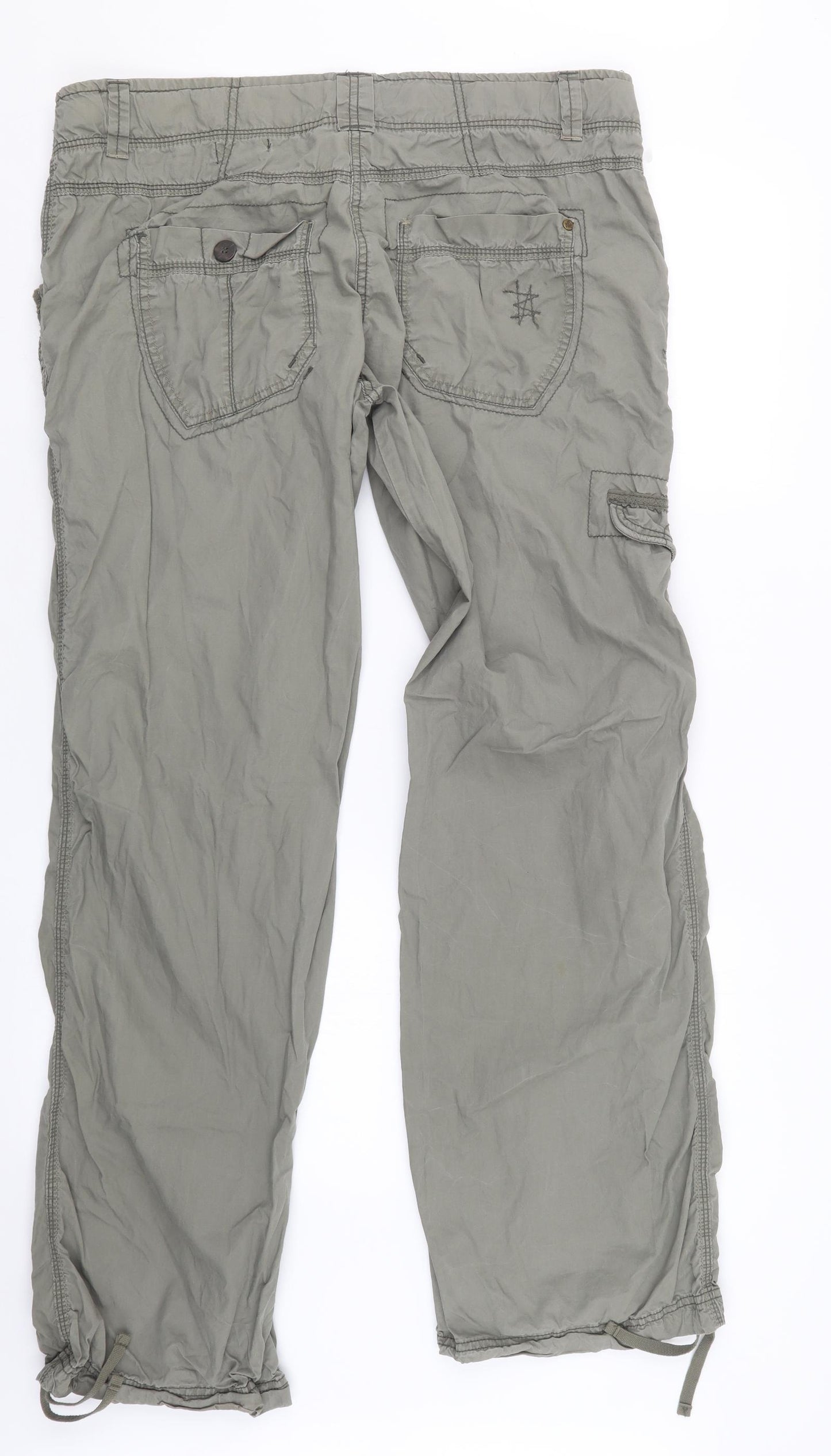 NEXT Womens Green   Cargo Trousers Size 16 L32 in