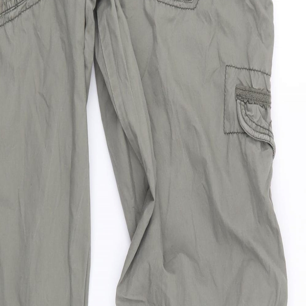 NEXT Womens Green   Cargo Trousers Size 16 L32 in