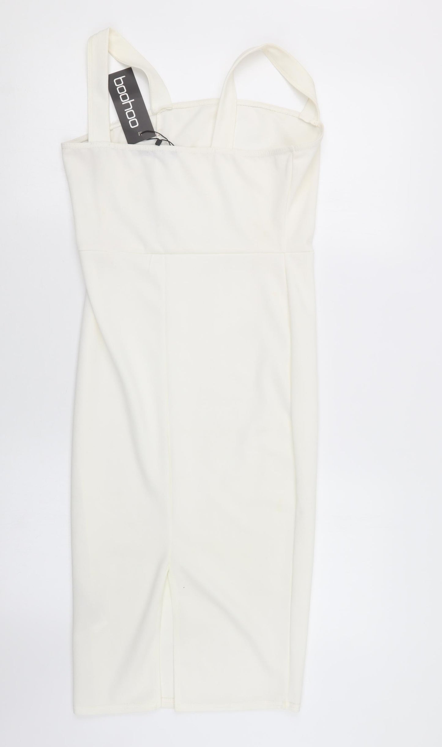 Boohoo Womens White   Shirt Dress  Size 10