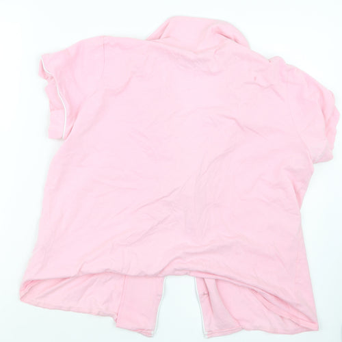PRETTYLITTLETHING Womens Pink Geometric  Top Pyjama Top Size 10