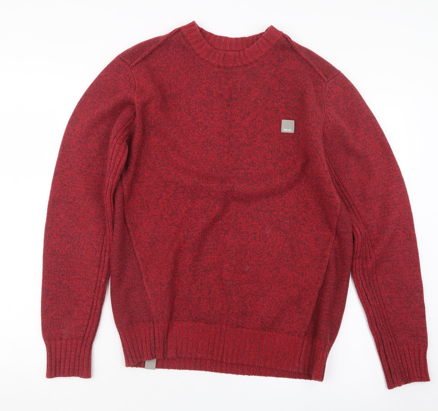 Bench Mens Red  Knit Pullover Jumper Size M