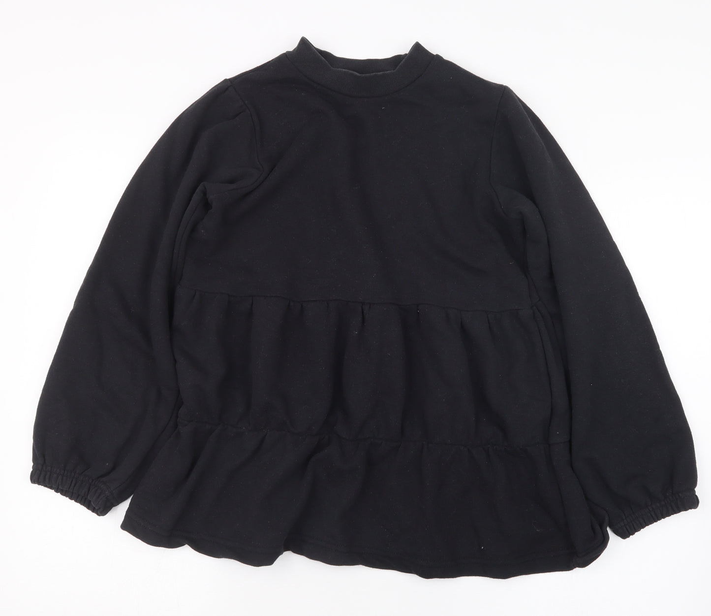 Influence Womens Black  Knit Pullover Jumper Size 8