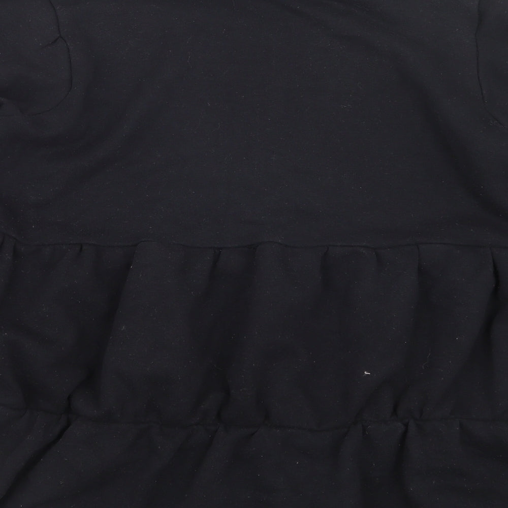 Influence Womens Black  Knit Pullover Jumper Size 8