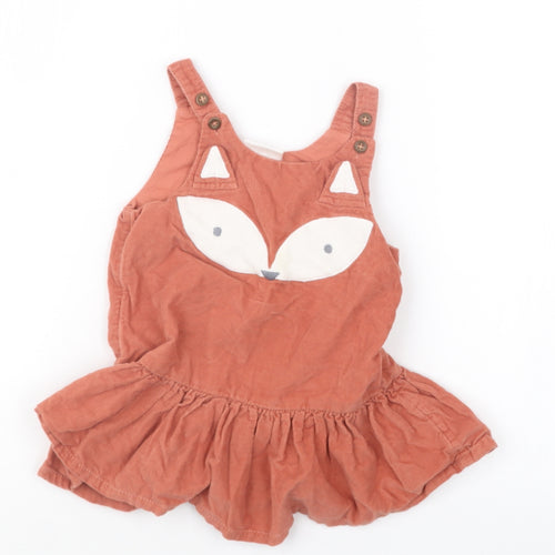NEXT Girls Orange   T-Shirt Dress  Size 9-12 Months