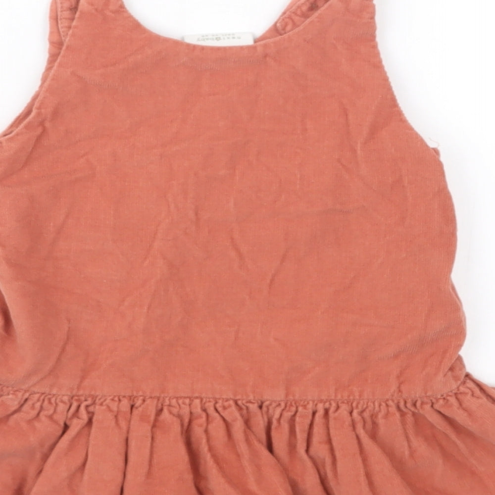 NEXT Girls Orange   T-Shirt Dress  Size 9-12 Months