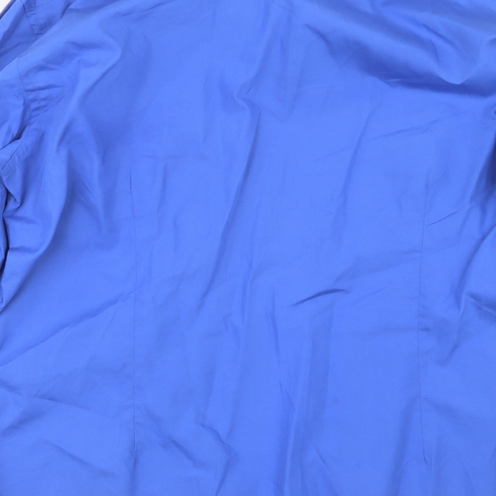 DKNY Mens Blue    Button-Up Size 17.5