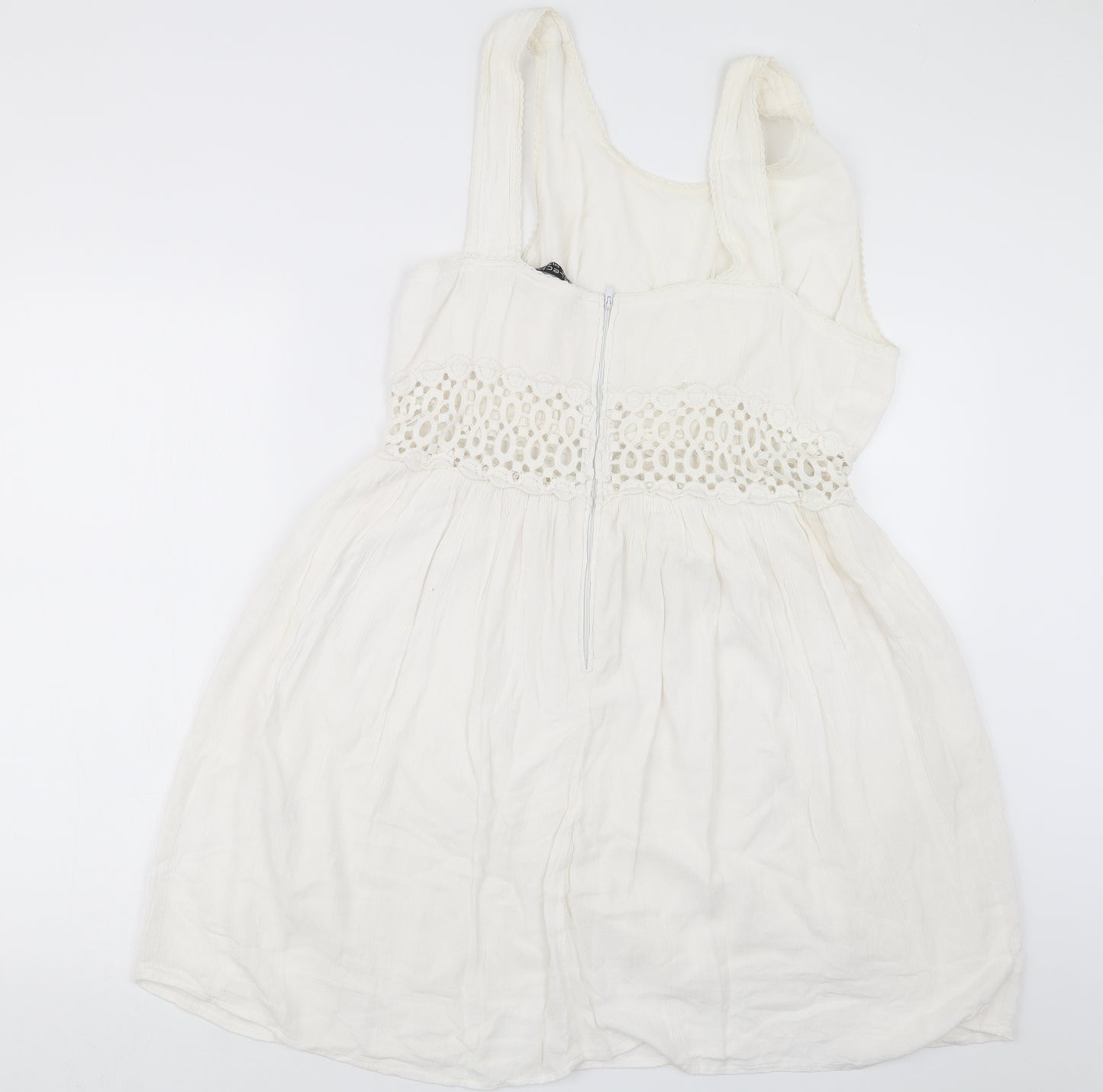 Select Womens White   Tank Dress  Size 16