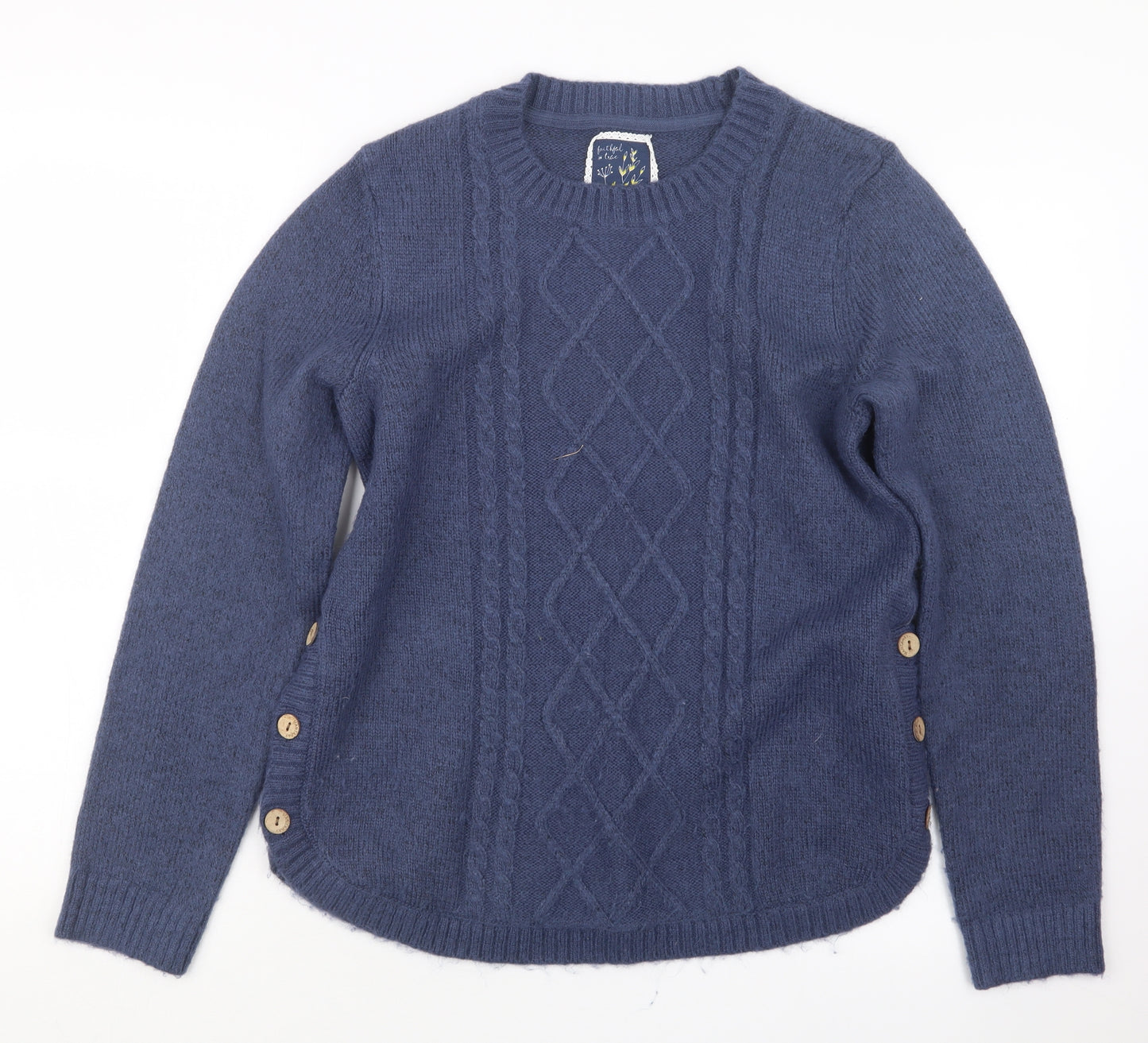 Mantaray Womens Blue  Knit Pullover Jumper Size 14