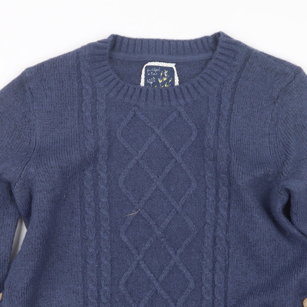 Mantaray Womens Blue  Knit Pullover Jumper Size 14