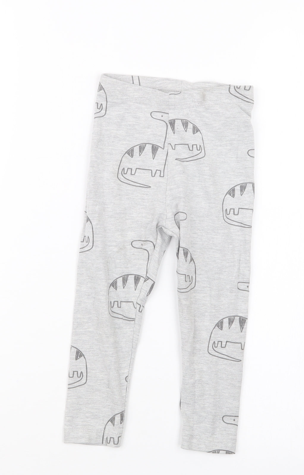 George Boys Grey Geometric  Carrot Trousers Size 2-3 Years