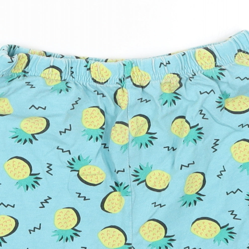 TU Boys Blue   Sweat Shorts Size 11-12 Years - Pineapple Pyjama Shorts