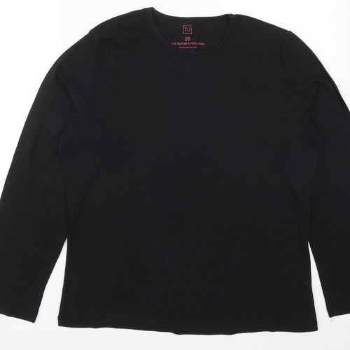TU Womens Black   Basic T-Shirt Size 20
