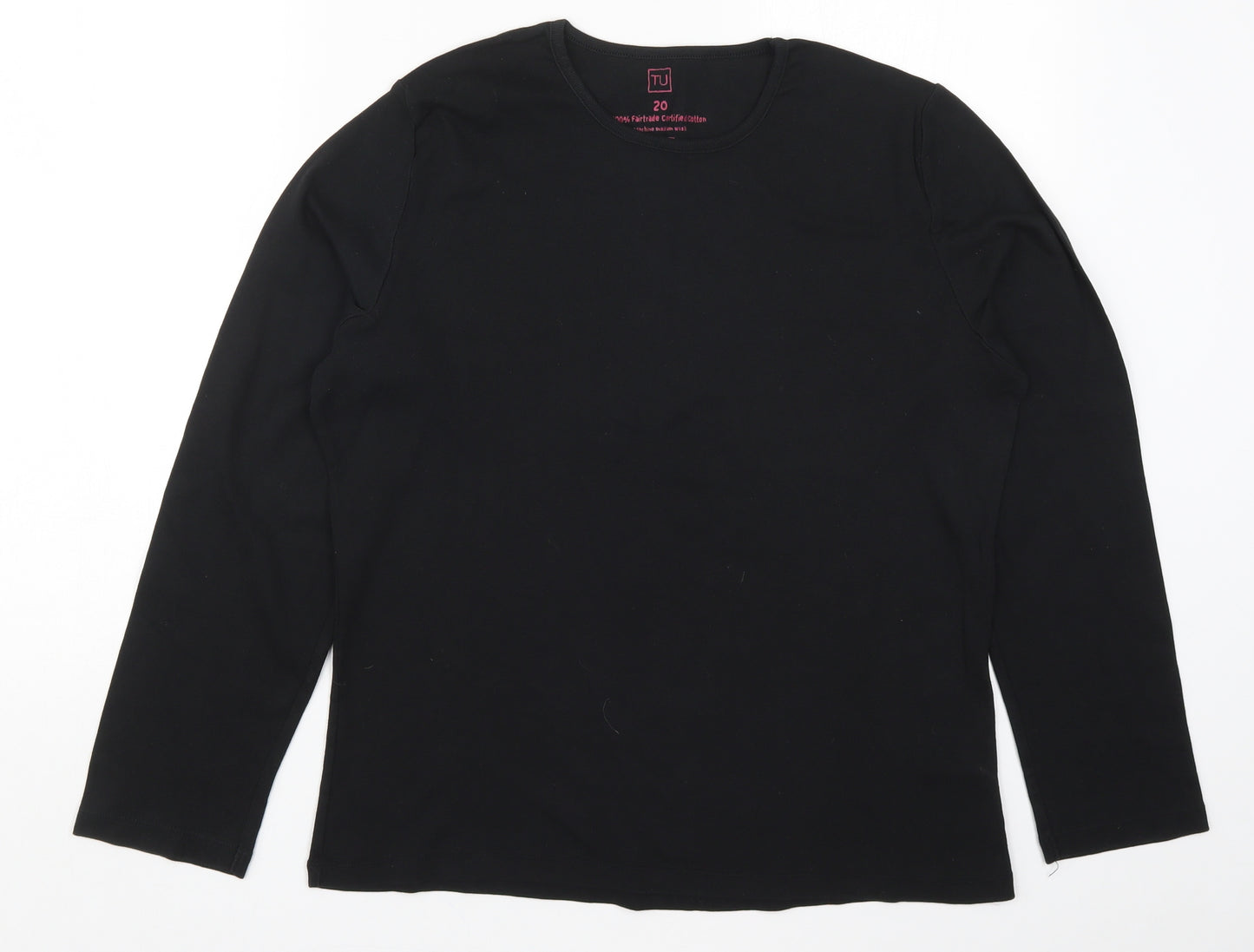 TU Womens Black   Basic T-Shirt Size 20