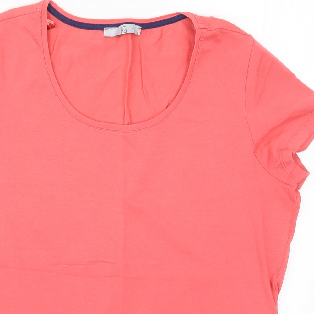 TU Womens Pink   Basic T-Shirt Size 20