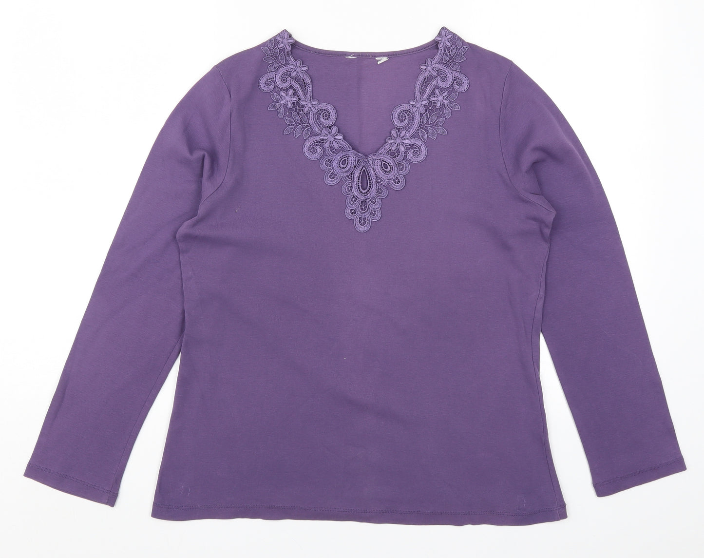 BHS Womens Purple   Basic T-Shirt Size 16