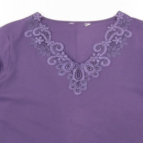 BHS Womens Purple   Basic T-Shirt Size 16