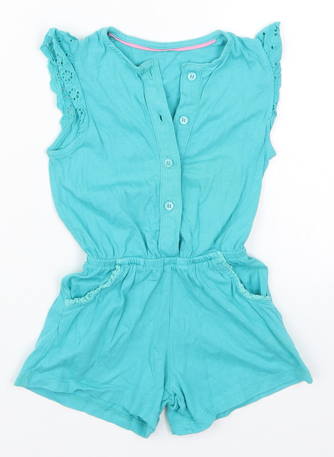Mothercare Girls Blue   Romper One-Piece Size 18-24 Months