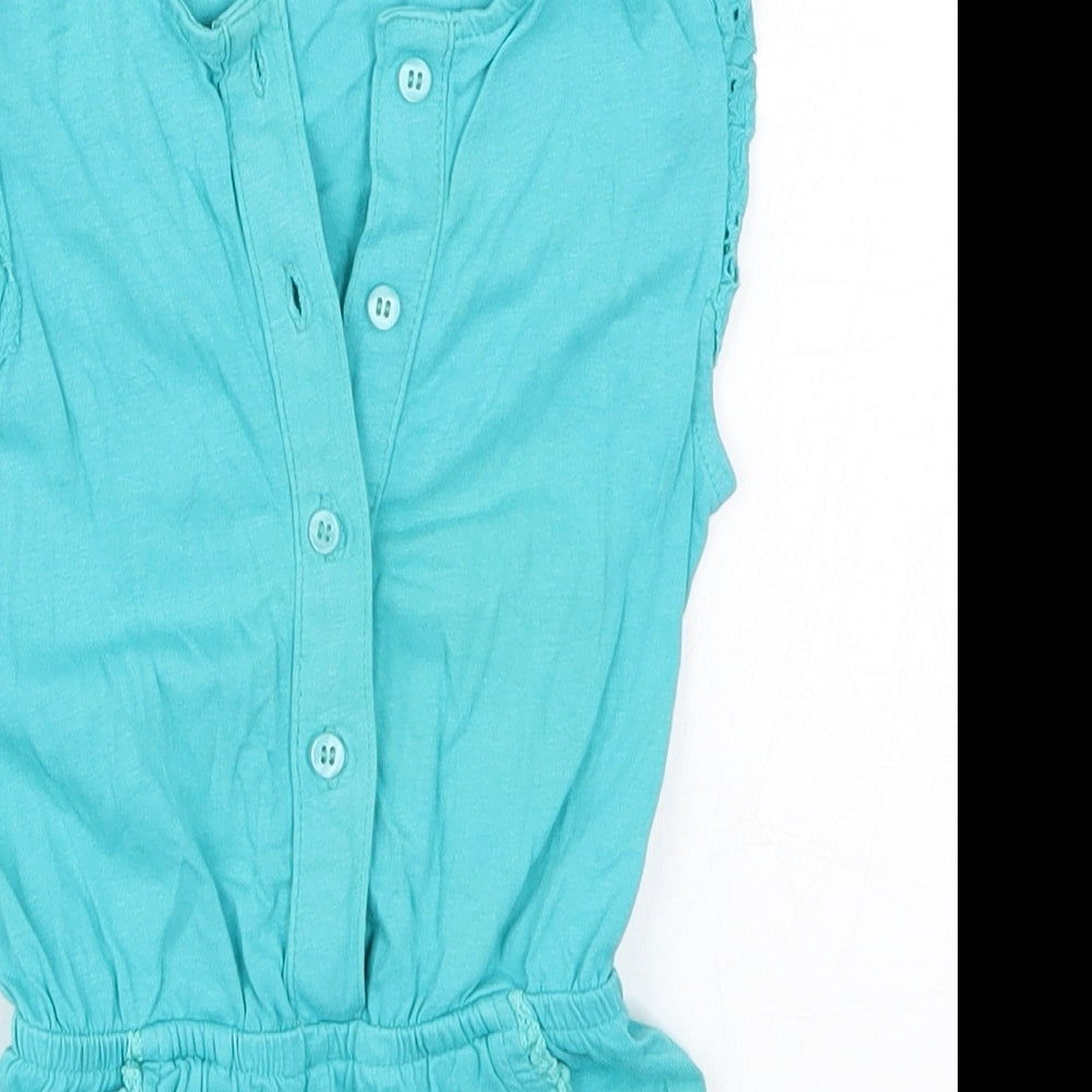 Mothercare Girls Blue   Romper One-Piece Size 18-24 Months