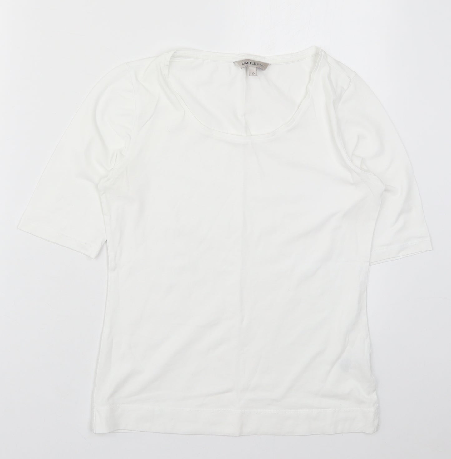 Marks and Spencer Womens White   Basic T-Shirt Size 10