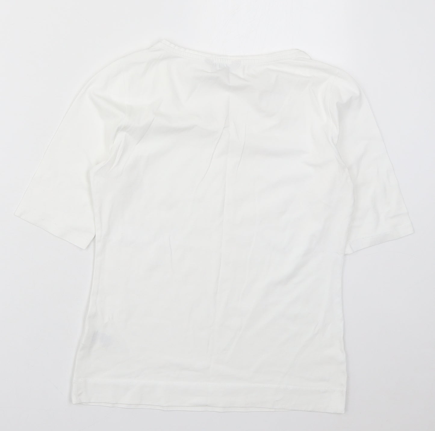 Marks and Spencer Womens White   Basic T-Shirt Size 10