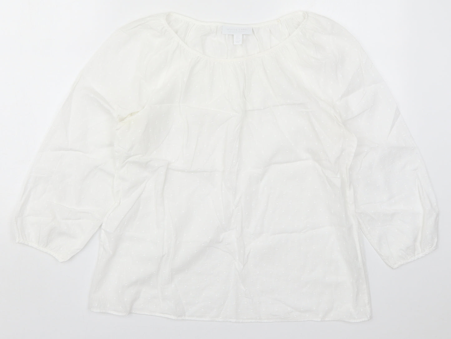 The White Company Womens White   Basic Blouse Size 8