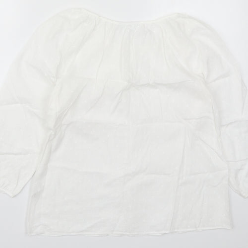 The White Company Womens White   Basic Blouse Size 8