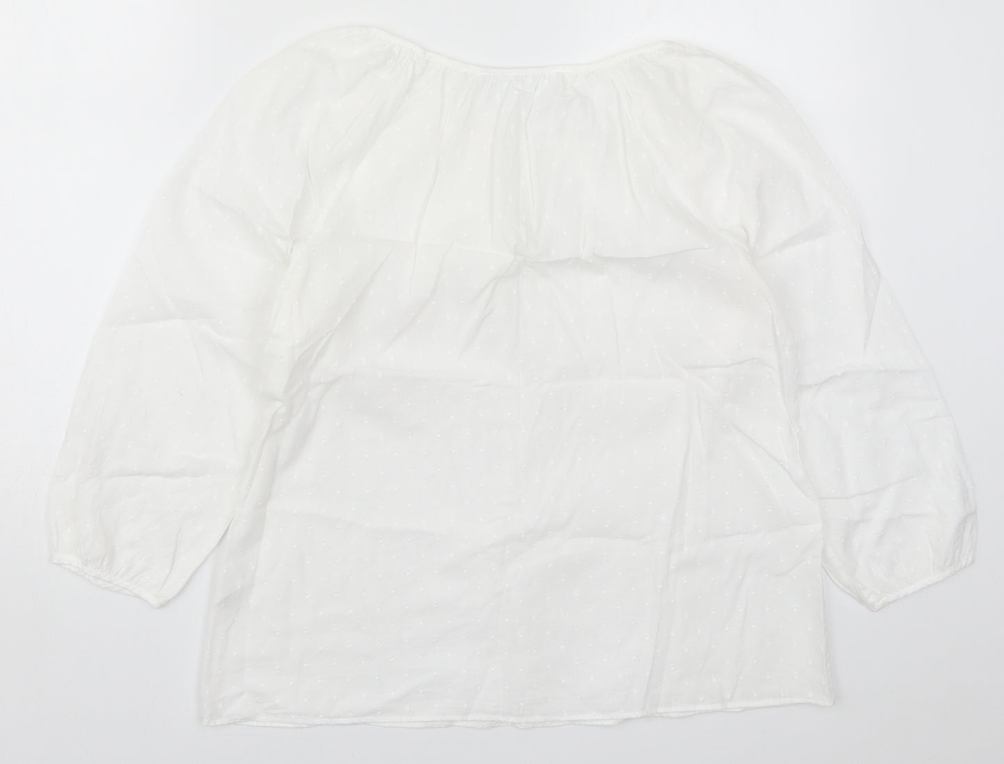 The White Company Womens White   Basic Blouse Size 8