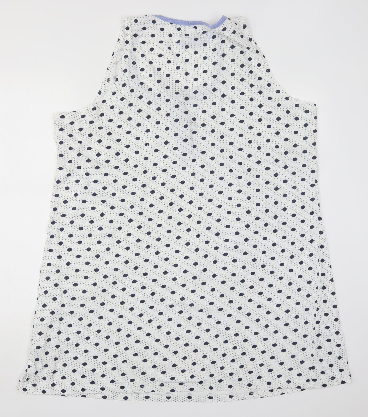 Peacocks Womens Blue Polka Dot  Basic Tank Size 22