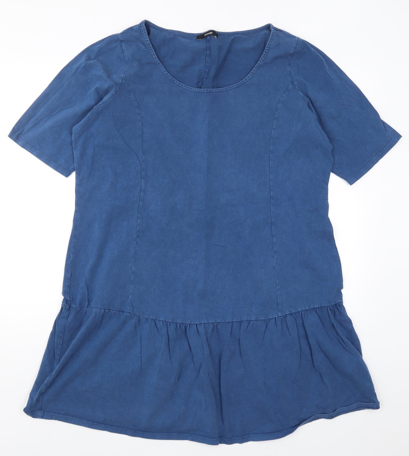 George Womens Blue   T-Shirt Dress  Size 20