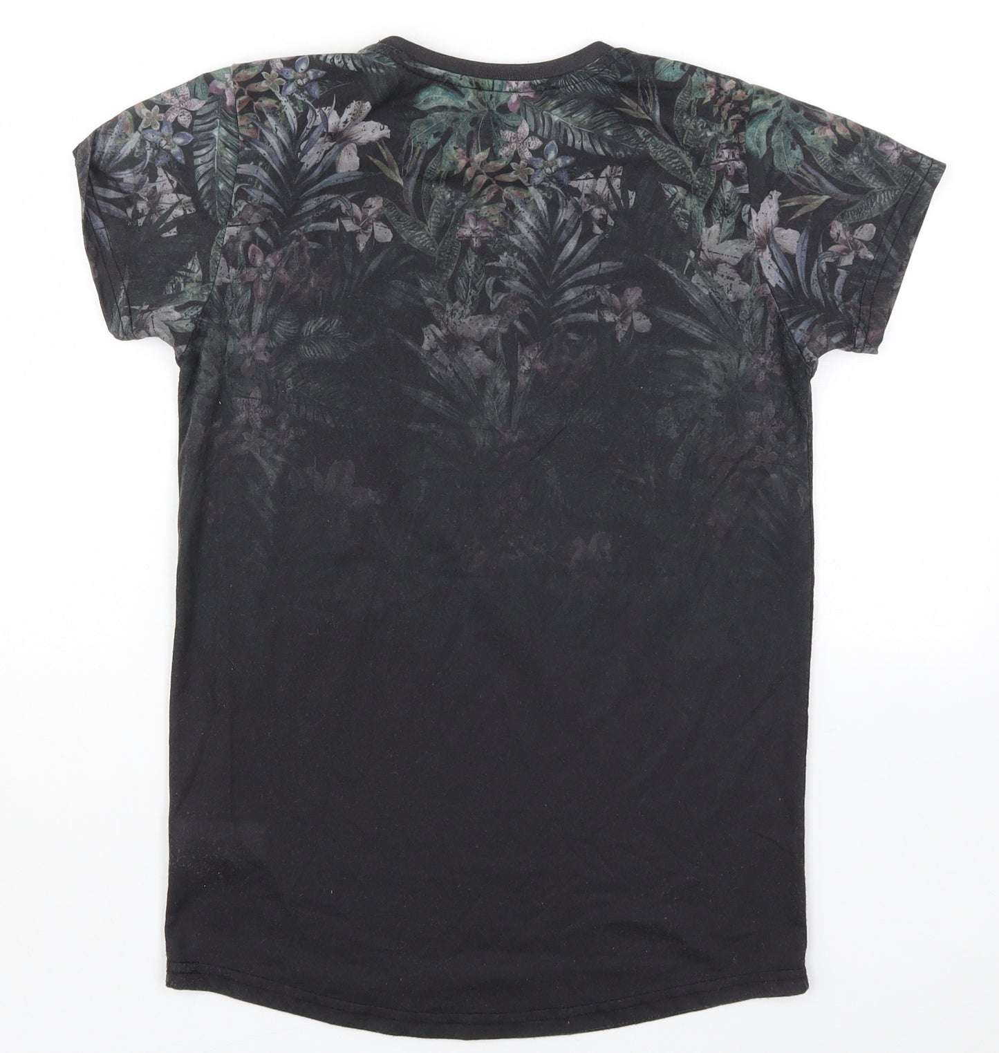 Primark Boys Black Floral  Basic T-Shirt Size 11-12 Years  - Five Boroughs New York City