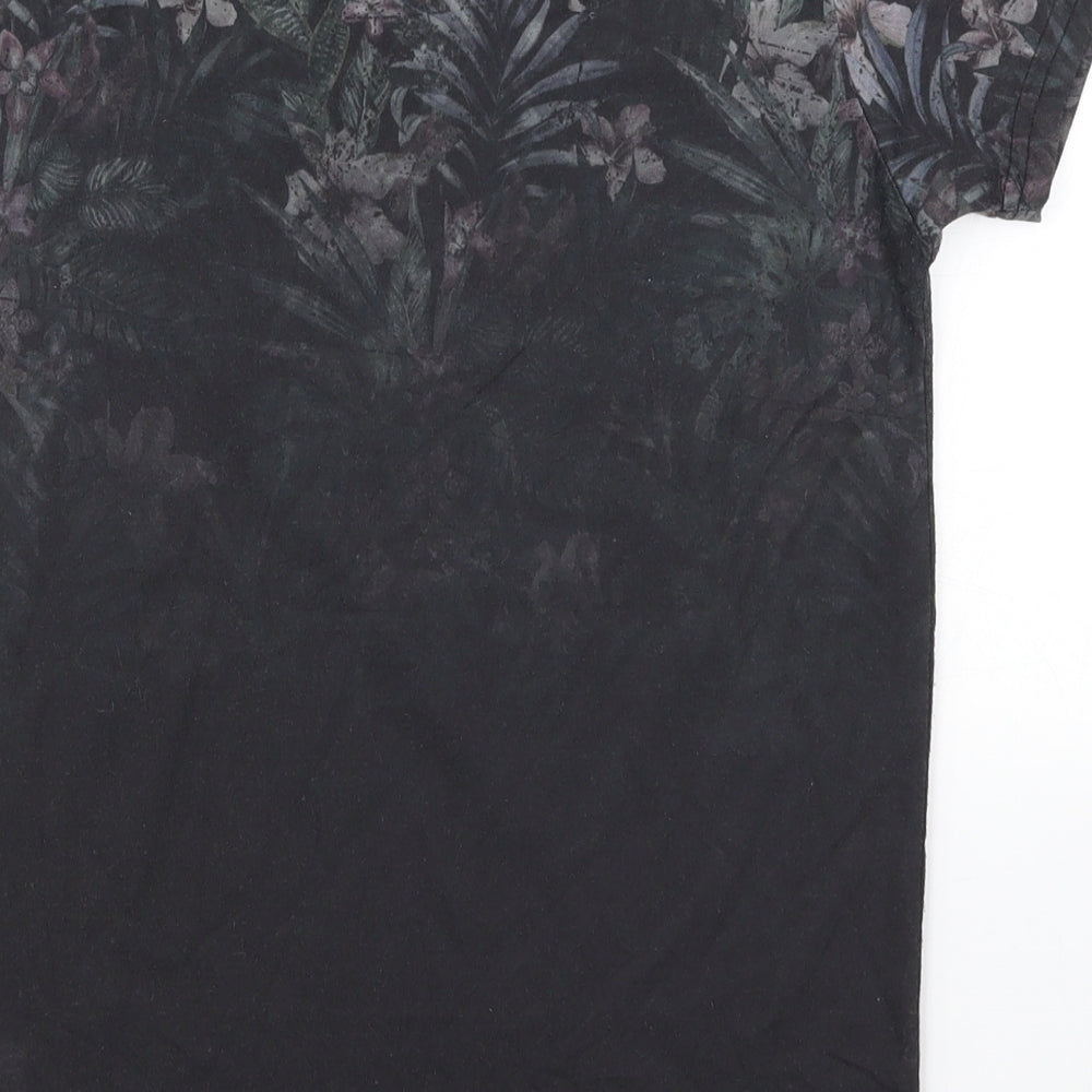 Primark Boys Black Floral  Basic T-Shirt Size 11-12 Years  - Five Boroughs New York City