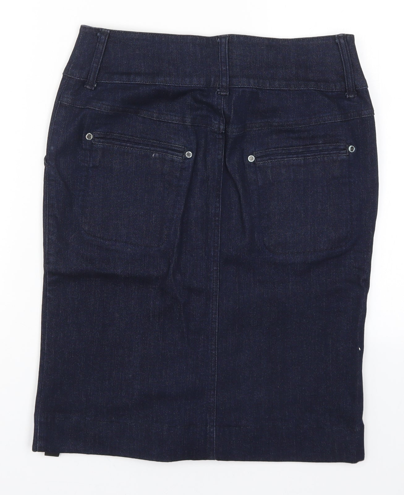 Marks and Spencer Womens Blue  Denim Straight & Pencil Skirt Size 10