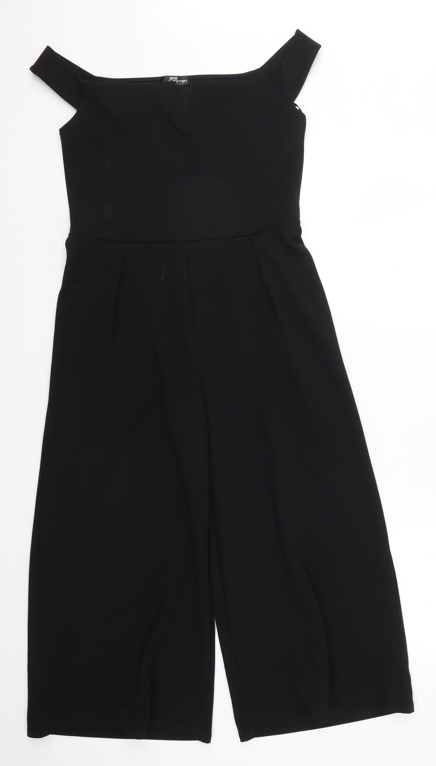 Jane Norman Womens Black   Jumpsuit One-Piece Size 12 L21 in
